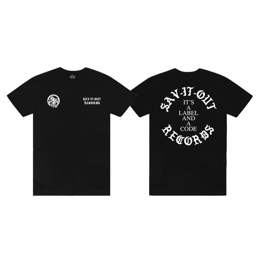 Old English Sav it Out T-shirt (Black)