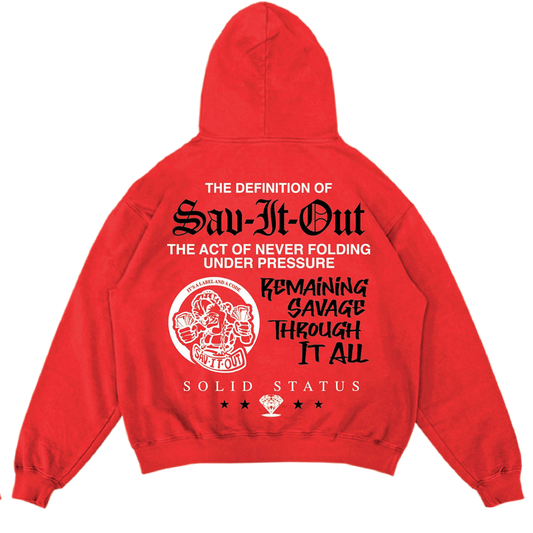 Sav It Out hoodie (red)