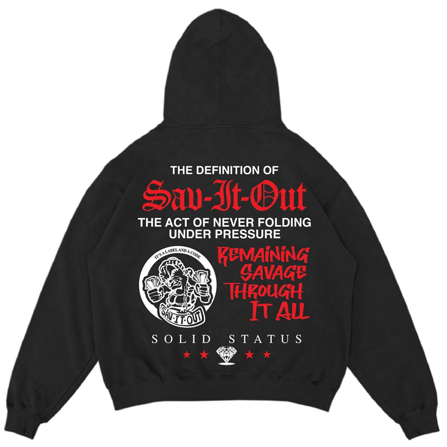 Sav It Out hoodie (black)