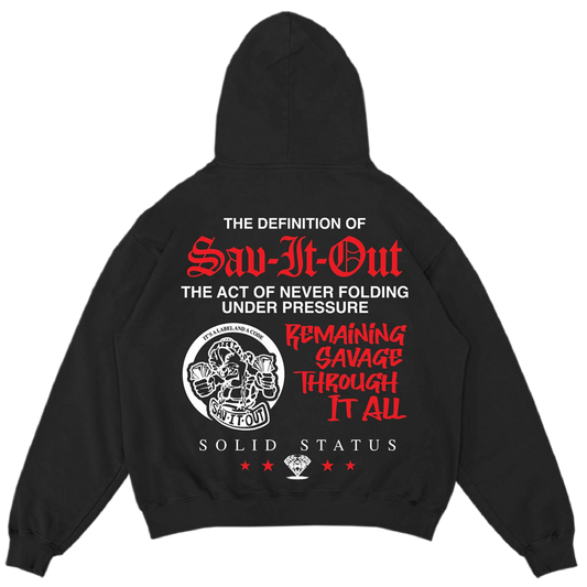 Sav It Out hoodie (black)